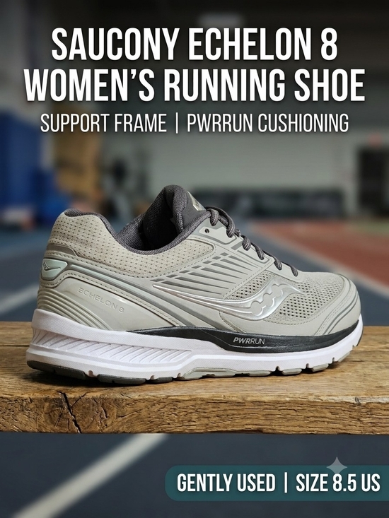 Saucony Shoes - ​Saucony Echelon 8 Women’s Running Shoes Grey / Alloy Size 8.5 US (S10574-30)
